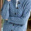 Penelope | Women's Oversized Turtleneck Button-Front Cardigan Knit Sweater with Cozy Soft