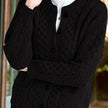 Penelope | Women's Oversized Turtleneck Button-Front Cardigan Knit Sweater with Cozy Soft