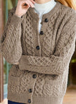 Penelope | Women's Oversized Turtleneck Button-Front Cardigan Knit Sweater with Cozy Soft