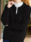 Penelope | Women's Oversized Turtleneck Button-Front Cardigan Knit Sweater with Cozy Soft