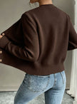 Wenche | Women's Cable-Knit Button-Front Cardigan