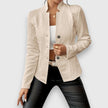 Cable-Knit Sweater Women Mock Neck Long Sleeve Fitted