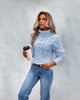 Nore | Women's Cable-Knit Turtleneck Sweater Relaxed Pullover with Roll-Neck for Layering