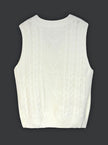 Grace | Women's Cable-Knit V-Neck Sweater Vest Relaxed Layering Pullover for Everyday