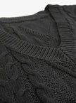 Grace | Women's Cable-Knit V-Neck Sweater Vest Relaxed Layering Pullover for Everyday