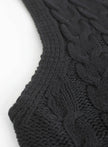 Grace | Women's Cable-Knit V-Neck Sweater Vest Relaxed Layering Pullover for Everyday