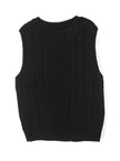 Grace | Women's Cable-Knit V-Neck Sweater Vest Relaxed Layering Pullover for Everyday