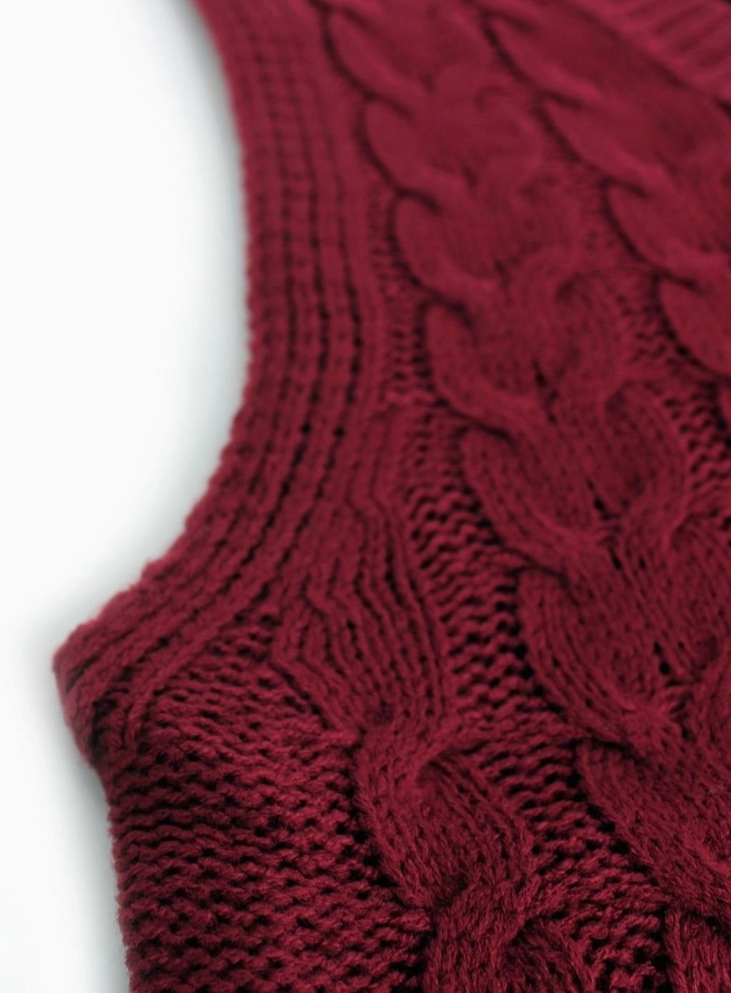 Cable Knit Sweater V Neck Relaxed Fit Stretch Pullover Jumper | Isadora