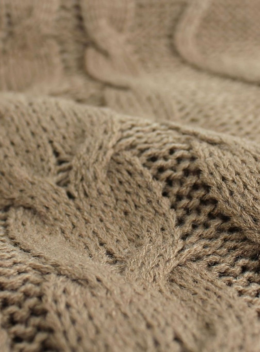 Grace | Women's Cable-Knit V-Neck Sweater Vest Relaxed Layering Pullover for Everyday