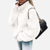Jill | Women's Cardigan Oversized Chunky Knit Turtleneck Sweater with Ribbed for Layering
