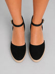 Grace | Women's Closed-Toe Espadrille Wedge Sandals Ankle Strap