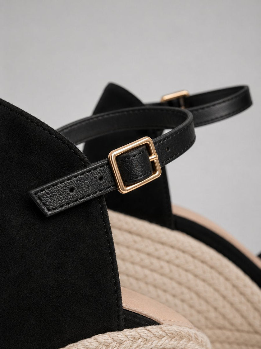 Grace | Women's Closed-Toe Espadrille Wedge Sandals Ankle Strap