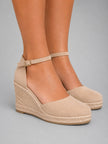 Grace | Women's Closed-Toe Espadrille Wedge Sandals Ankle Strap