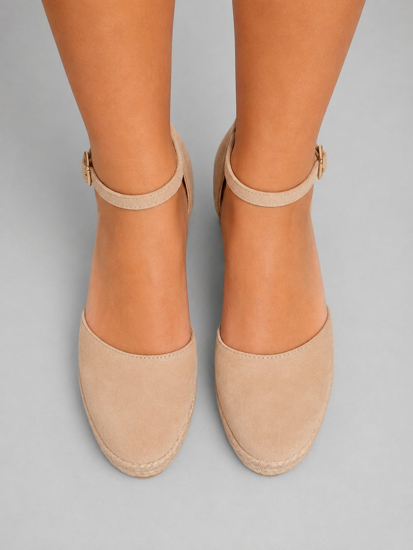Grace | Women's Closed-Toe Espadrille Wedge Sandals Ankle Strap