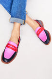 Layla | Women's Color-Block Slip-On Penny Loafers