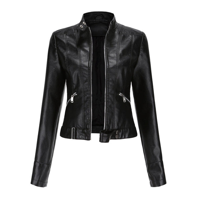 Iris | Faux Leather Moto Jacket for Women