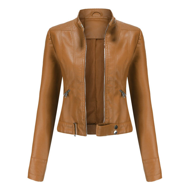 Iris | Faux Leather Moto Jacket for Women