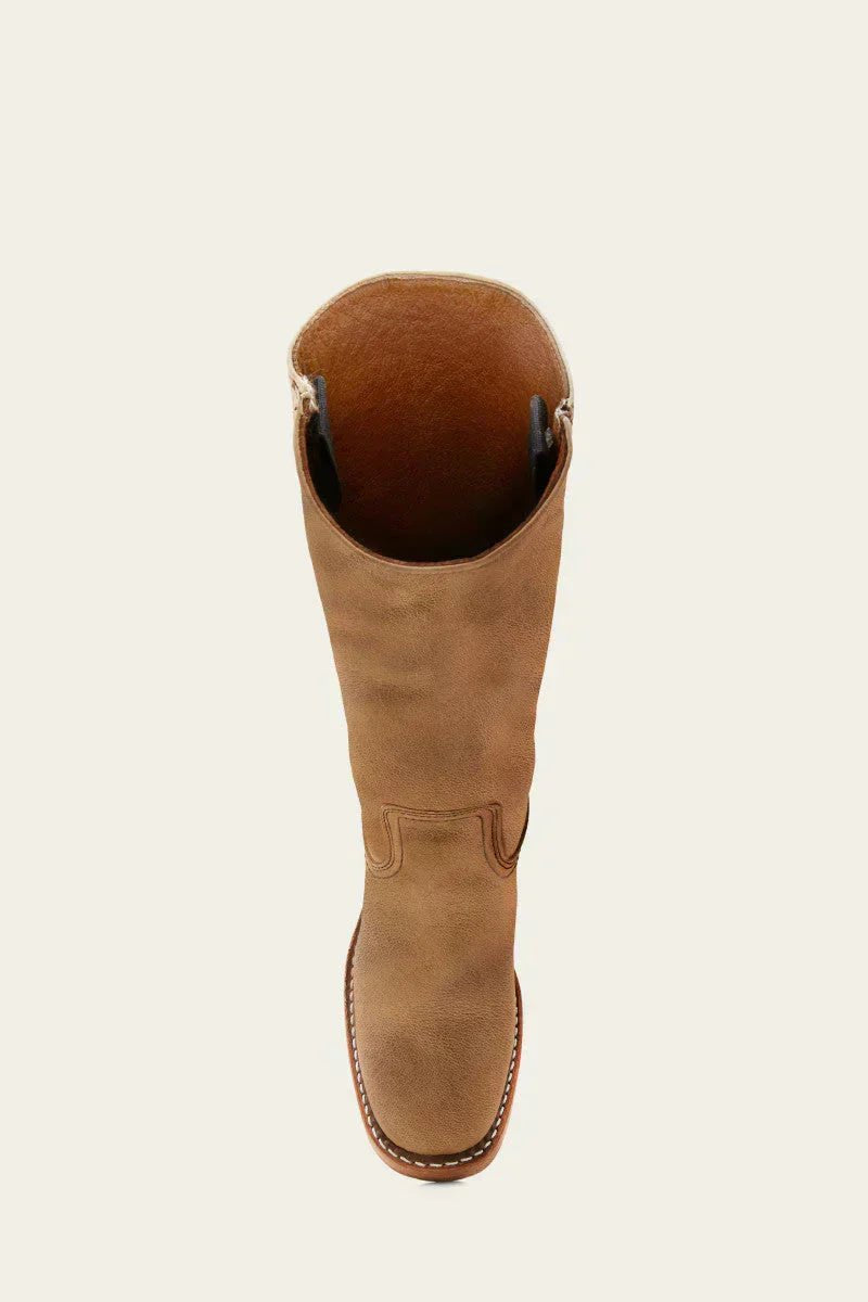 Charlotte | Women's Dark Brown Leather Knee-High Block-Heel Boots