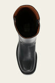Charlotte | Women's Dark Brown Leather Knee-High Block-Heel Boots