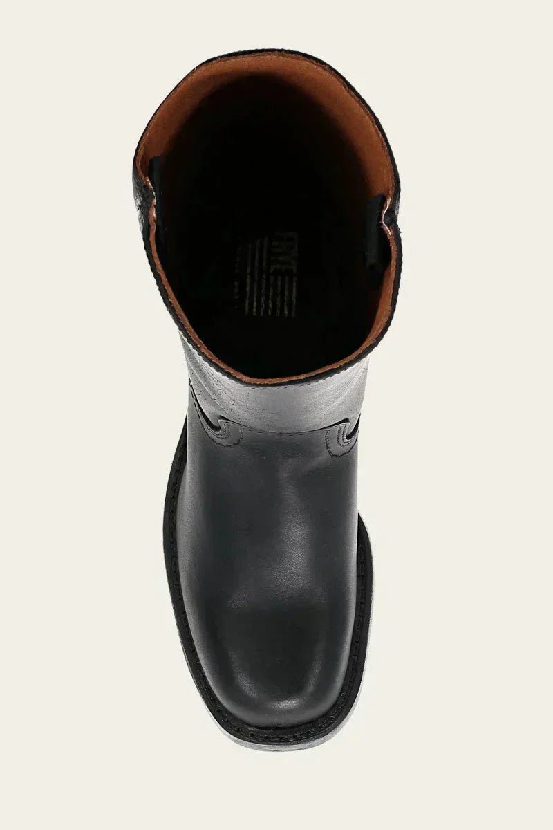 Charlotte | Women's Dark Brown Leather Knee-High Block-Heel Boots