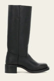 Charlotte | Women's Dark Brown Leather Knee-High Block-Heel Boots