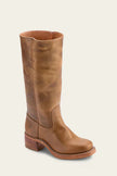 Charlotte | Women's Dark Brown Leather Knee-High Block-Heel Boots