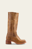 Charlotte | Women's Dark Brown Leather Knee-High Block-Heel Boots