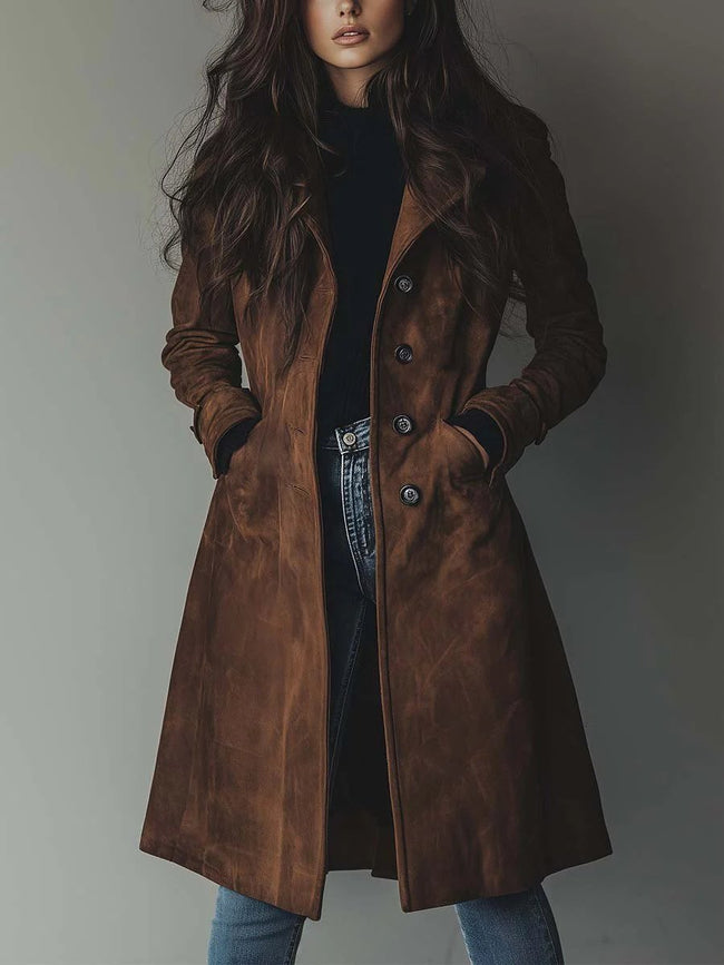 Georgia | Double-Breasted Trench Coat for Women