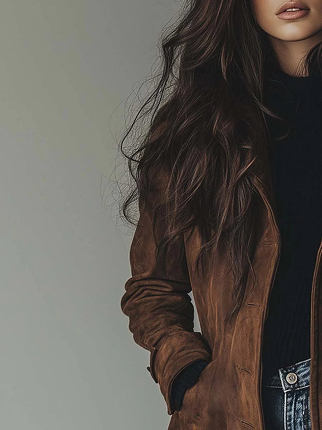 Georgia | Double-Breasted Trench Coat for Women