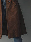 Trench Coat Women Double-Breasted Classic Vintage Style