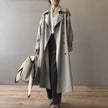 Trench Coat Women Double-Breasted Water-Repellent Long Belted
