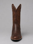 Harper | Women's Embroidered Leather Pull-On Western Ankle Boots