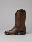 Harper | Women's Embroidered Leather Pull-On Western Ankle Boots