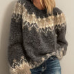 Emma | Women's Fair Isle Jacquard Pullover Knit Sweater with Nordic for Winter