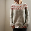 Layla | Women's Fair Isle Relaxed-Fit Icelandic Knit Sweater with Nordic for Autumn