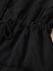 Parka Jacket Insulated Faux Fur Collar Drawstring Mid Length Winter Coat | Alma