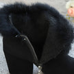 Amelia | Women's Zip-Up Block-Heel Pointed-Toe Suede Booties