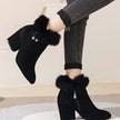 Amelia | Women's Zip-Up Block-Heel Pointed-Toe Suede Booties