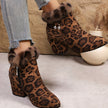 Amelia | Women's Zip-Up Block-Heel Pointed-Toe Suede Booties