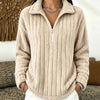 Amelia | Women's Fleece Quarter-Zip Pullover Ribbed Cozy Sweatshirt with Soft for Everyday