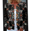 Penelope | Women's Floral Round-Neck Button-Front Cardigan Knit Sweater with Cozy for Layering