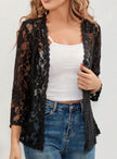 Eleanor | Women's Loose-Fit Floral Open-Front Cardigan Knit Sweater with Cozy for Layering