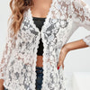 Eleanor | Women's Loose-Fit Floral Open-Front Cardigan Knit Sweater with Cozy for Layering