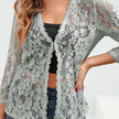 Eleanor | Women's Loose-Fit Floral Open-Front Cardigan Knit Sweater with Cozy for Layering