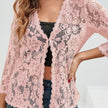 Eleanor | Women's Loose-Fit Floral Open-Front Cardigan Knit Sweater with Cozy for Layering