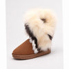 Luna | Women's Slip-On Fur-Trim Fluffy Suede Snow Winter Boots