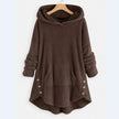 Charlotte | Women's Fluffy Plush Zip-Up Cat Print Hooded Sweater with Wrap for Winter