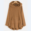 Charlotte | Women's Fluffy Plush Zip-Up Cat Print Hooded Sweater with Wrap for Winter