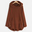 Charlotte | Women's Fluffy Plush Zip-Up Cat Print Hooded Sweater with Wrap for Winter