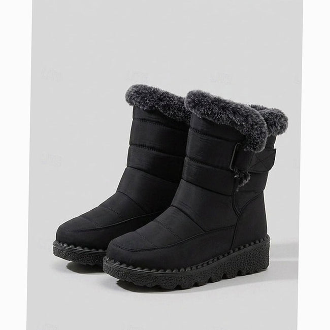Emma | Women's Slip-On Fur-Trim Snow Winter Boots